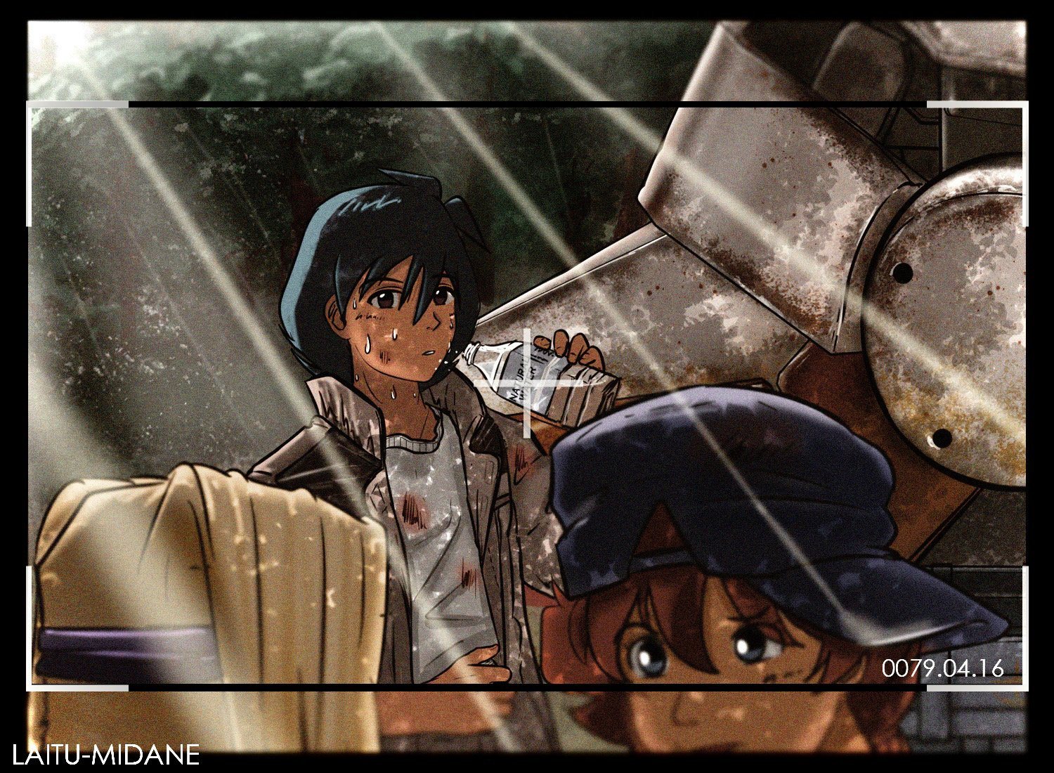 高达题材 08MS 小队，雨中的机甲与少年